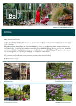 Frühlingsnewsletter 2026 Botanische Garten Berlin Vorschau 1. Seite