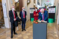Bundespräsident Frank-Walter Steinmeier besucht Botanischen Garten Berlin