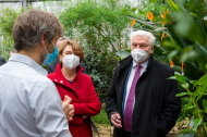 Bundespräsident Frank-Walter Steinmeier besucht Botanischen Garten Berlin