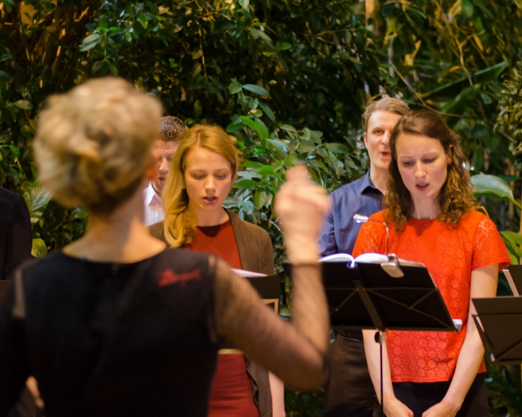 Palmensinfonie, Chor Canto. Foto: K. Schomaker / Botanischer Garten und Botanisches Museum Berlin Palmensinfonie, Chor Canto. Foto: K. Schomaker / Botanischer Garten und Botanisches Museum Berlin